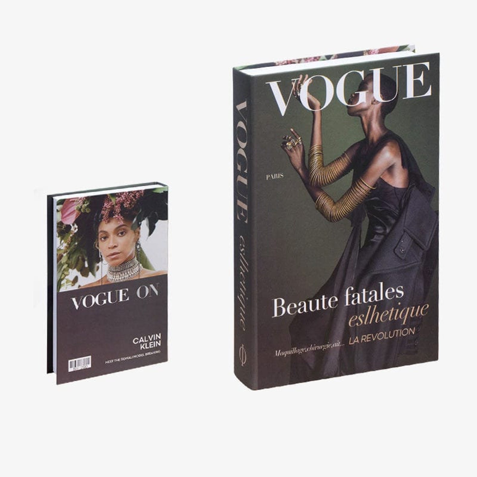 Vogue Decorative Books Fashion Book Décor for Elegant and Refined Homes –  Designer Coffee Table Books for Decoration with No Pages, Faux Books,  Office Decor, Bookshelf, Living Space Aesthetic 